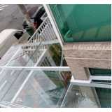fachada de vidro para varanda Vila Gomes Cardim